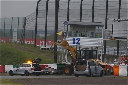 Авария Жюля Бьянки на ГП Японии 2014