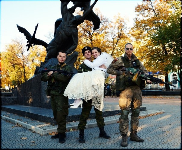 Свадьба в рядах диверсионно-разведовательной группы "РУСИЧ", ЛНР