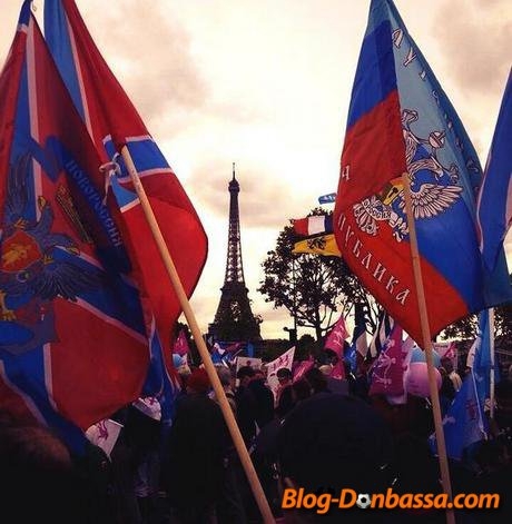 В Париже и Берлине прошли акции в поддержку Новороссии