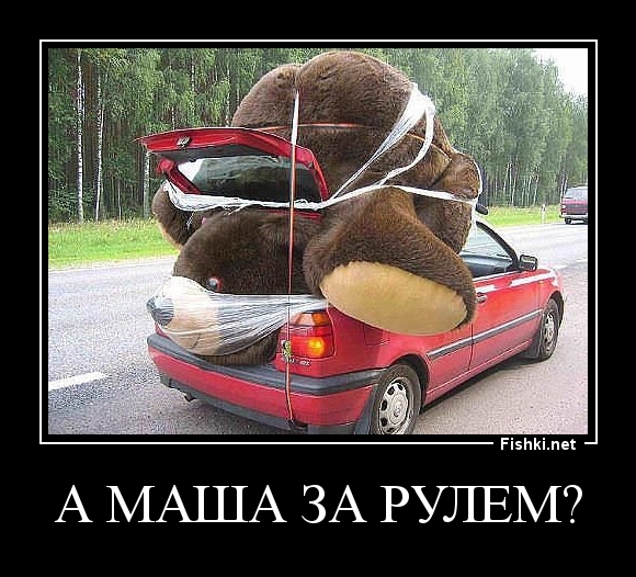 А Маша за рулем?