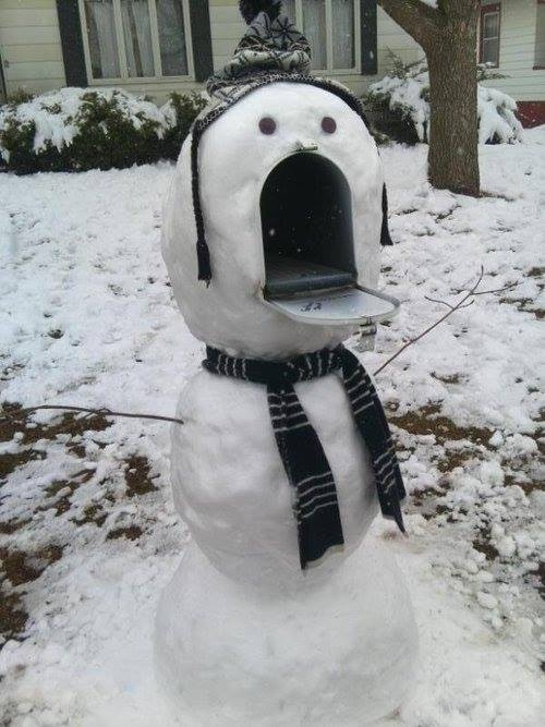 Снеговик - почтовик