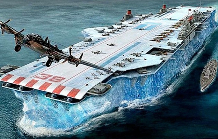 Проект Аввакум - непотопляемый авианосец изо льда 