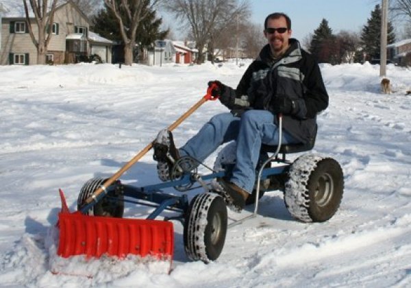 20 эффектных способов почистить снег 