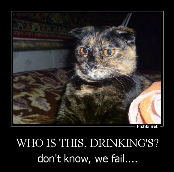 Who is this, Drinking's?