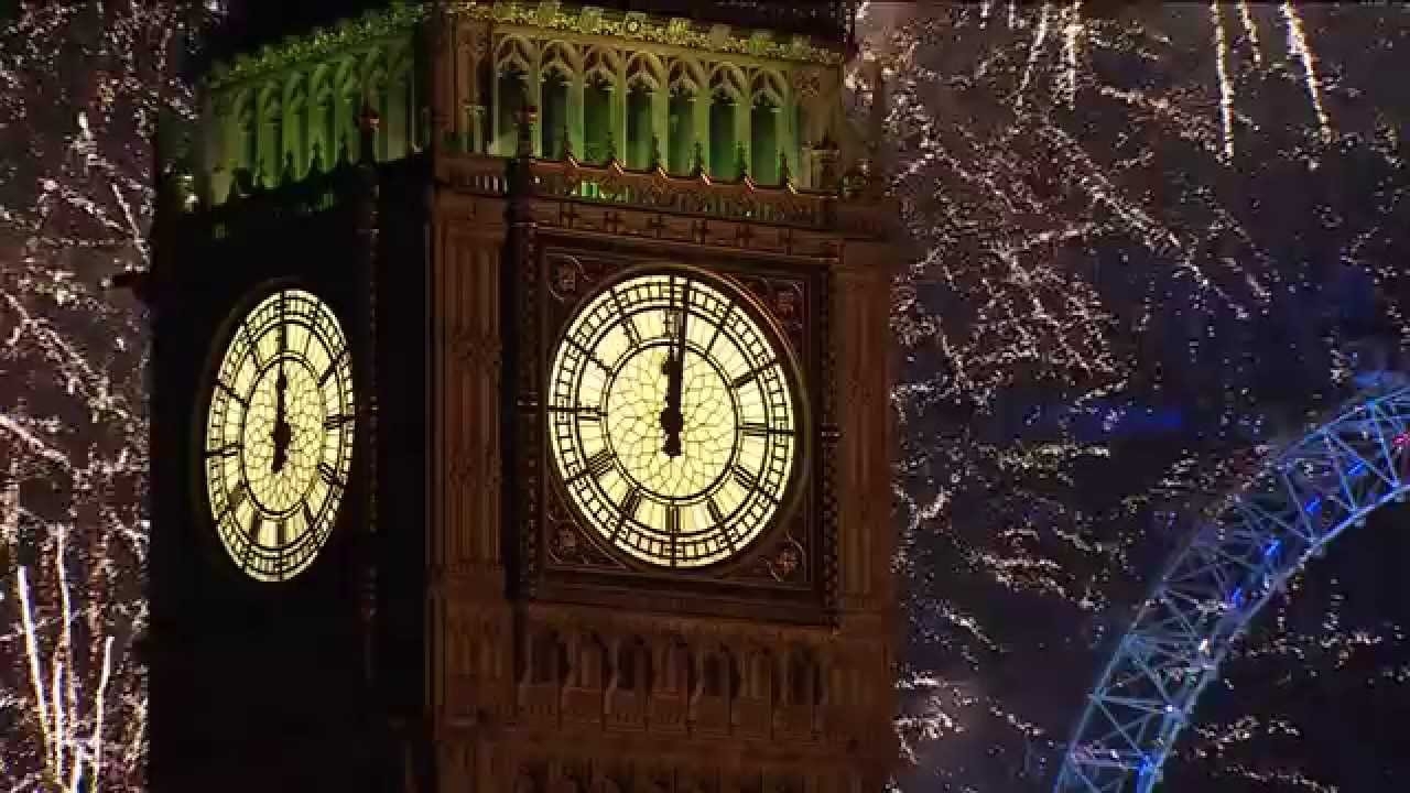 Новогодние фейерверки в Лондоне и Дубае