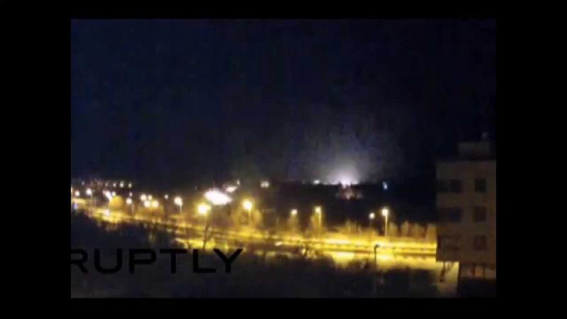 Ночная стрельба по Донецку из Градов