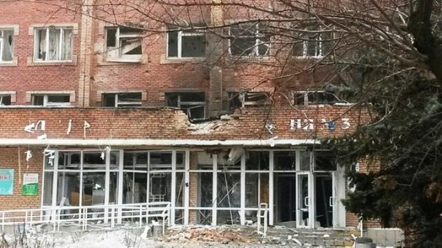 При обстреле Донецка пострадала Детская больница №3
