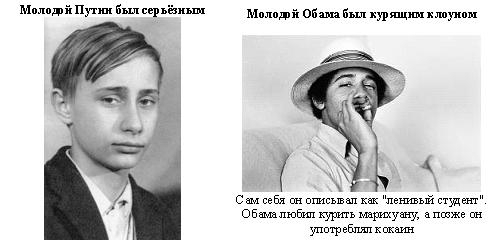 Путин против Обамы.