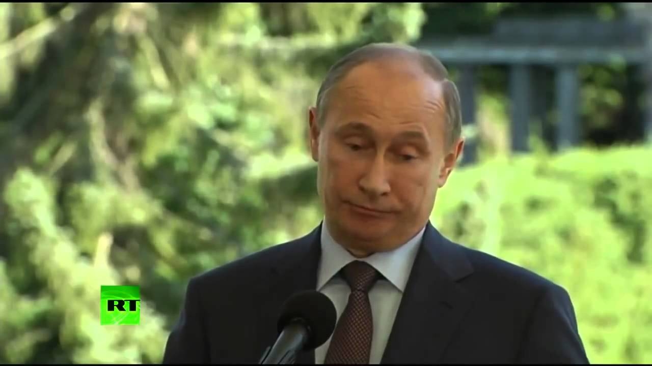 Путин эмоцией показал своё отношение к геям !!! маладец 