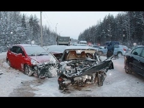 Подборка Аварий и ДТП за Февраль 2015