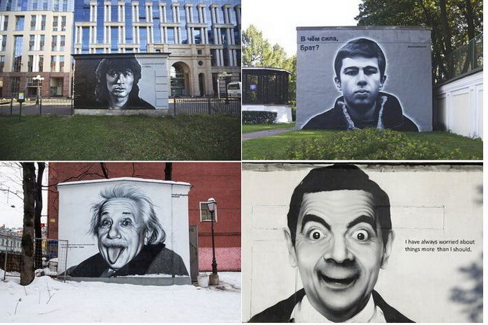 Самые масштабные и неординарные объекты стрит-арта в Санкт-Петербурге