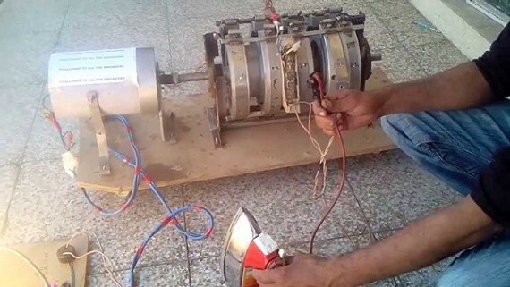 Инженер из пакистана собрал двигатель вращающийся от магнитов