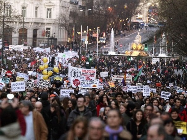 Многотысячная акция протеста против мер жесткой экономии в Брюсселе
