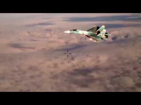 НАТО не пройдет!!! Су-27 перехватил самолет разведчик RC-135U