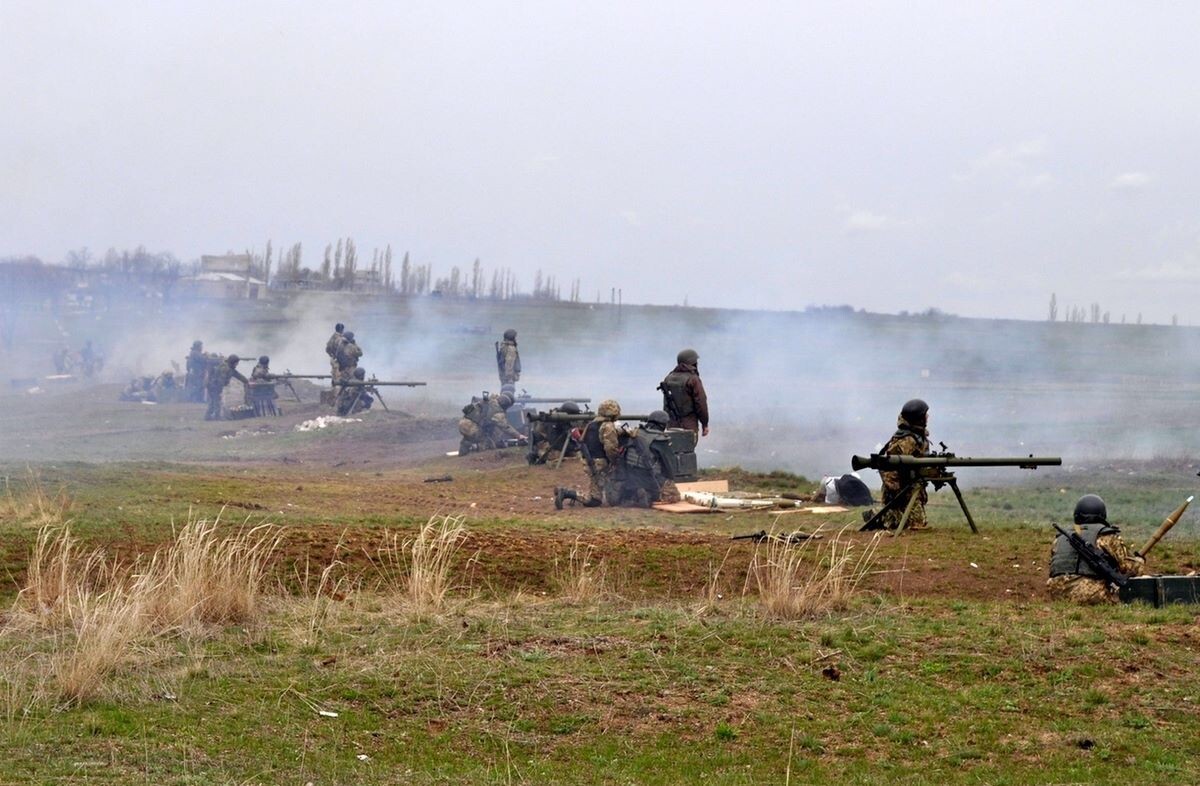 В Николаеве прошли крупнейшие военные учения ВСУ