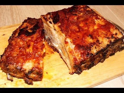 Рецепт свиных ребрышек в соусе барбекю