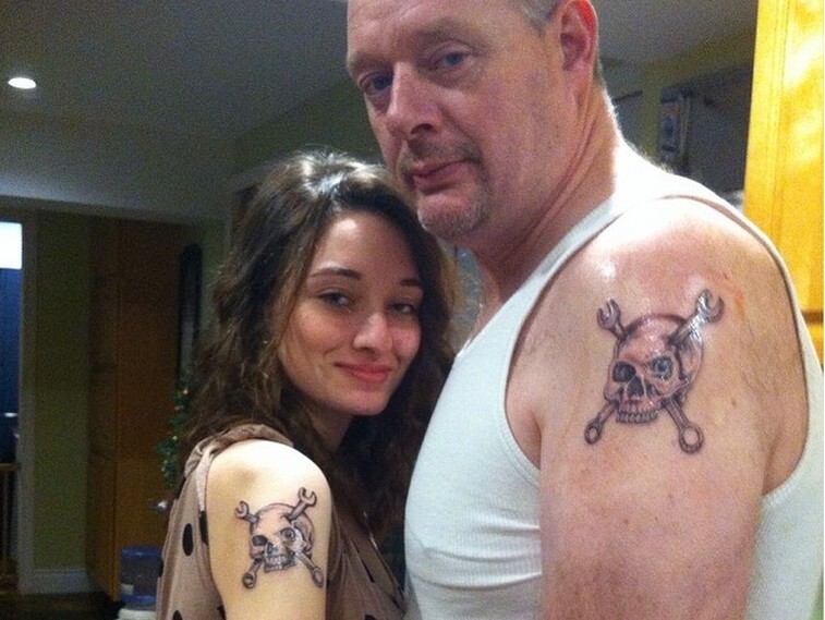 Парные татуировки отцов и дочерей