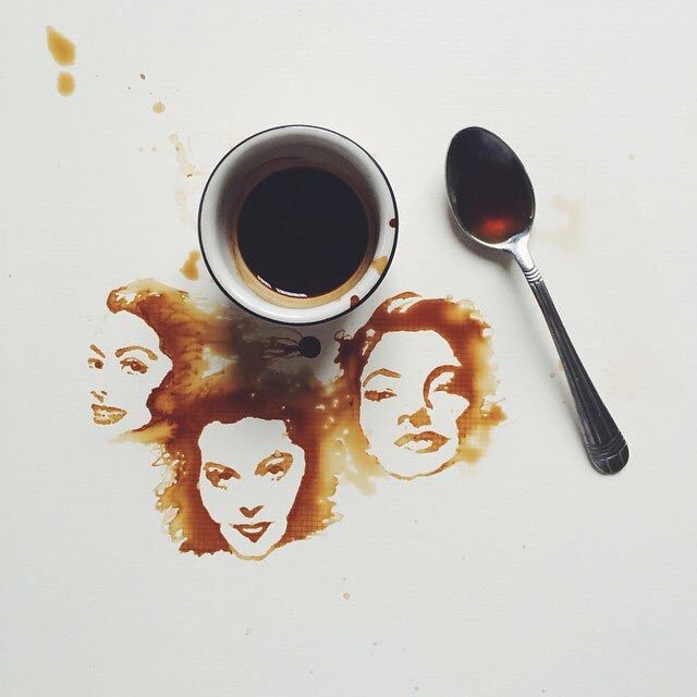 Когда пролитый кофе превращается в искусство