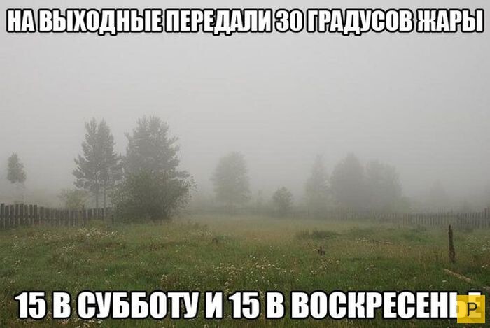 На выходных передали 30 градусов Жары