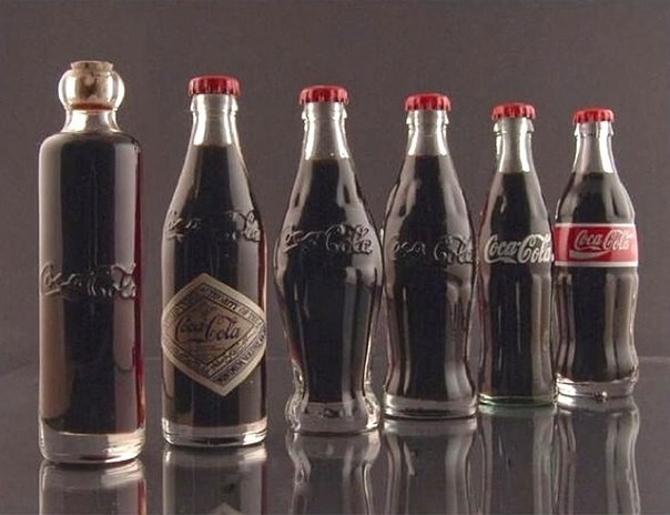Эволюция бутылки Coca-Cola