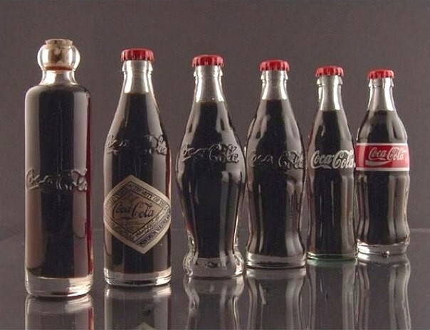 Эволюция бутылки Coca-Cola