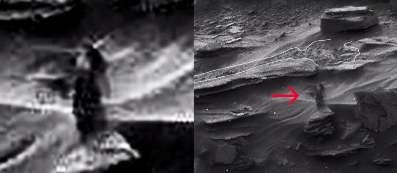 Странные объекты на поверхности Марса
