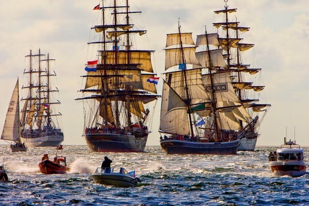 Раз в 5 лет в Амстердаме проходит парад кораблей SAIL Amsterdam