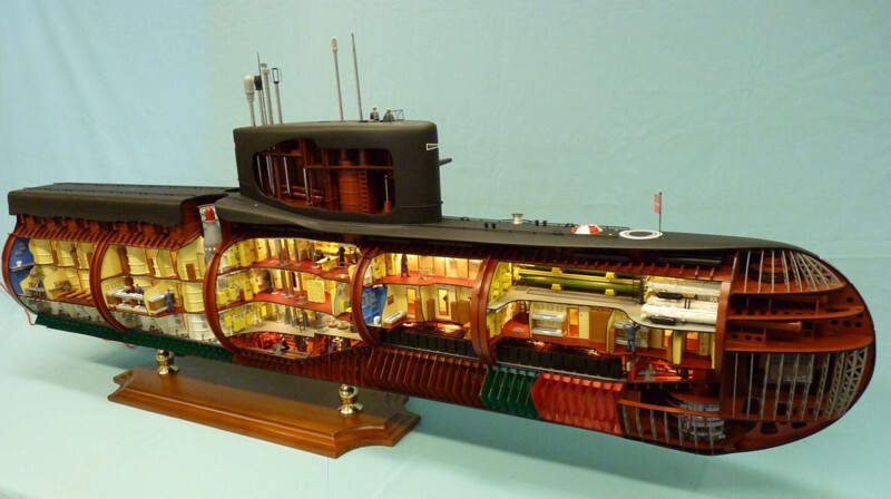 Модель атомной подводной лодки 667-А &quot;Навага&quot;