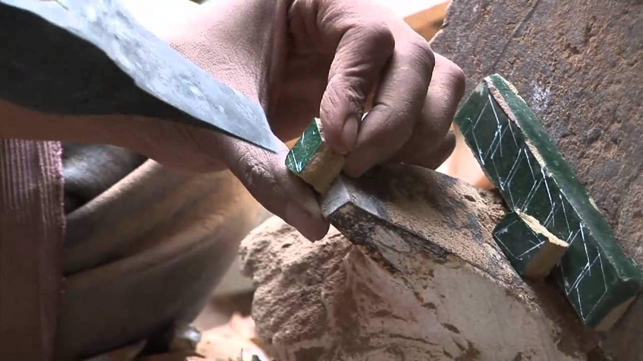 изготовление мозаики из глины