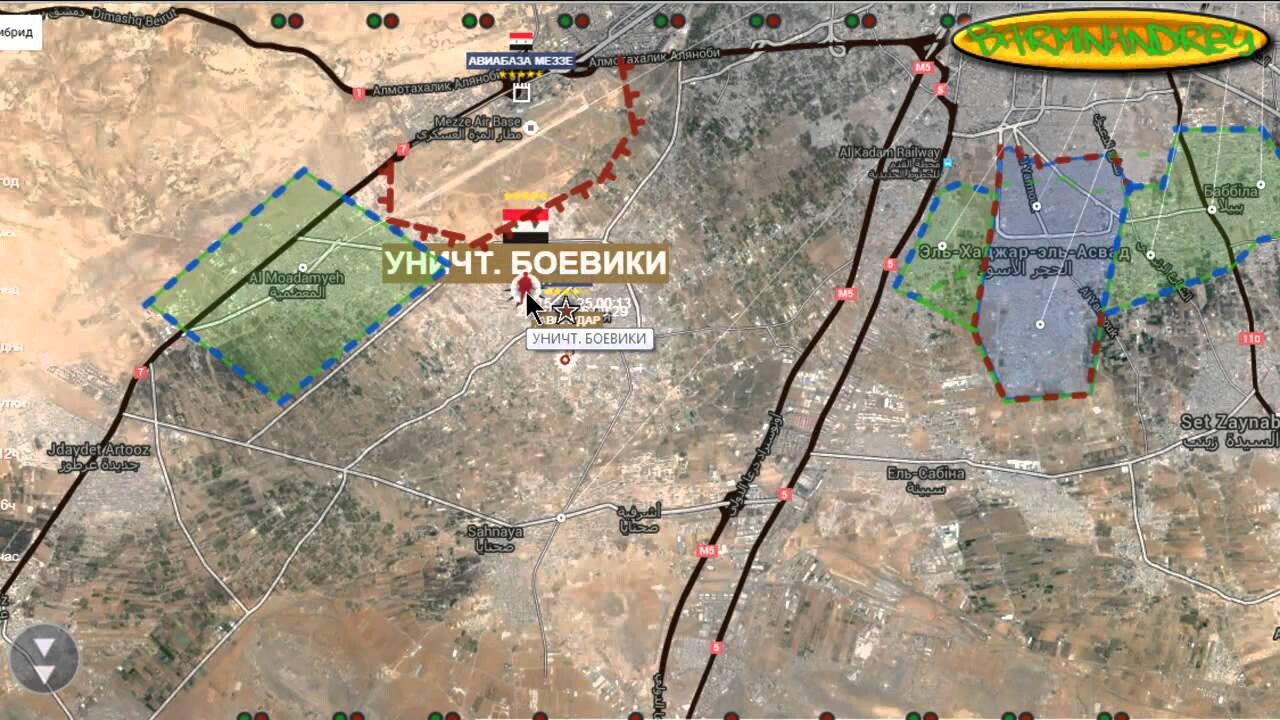 Обзор карты боевых действий. Сирия 31.10.2015