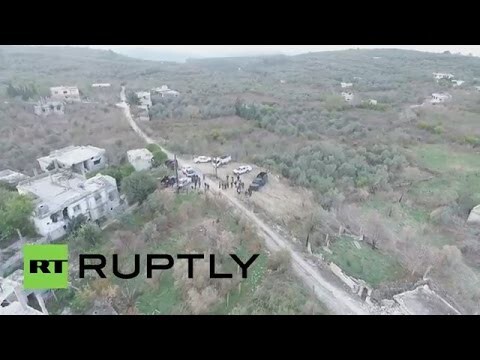 С высоты птичьего полета: сирийские военные заняли поселок Гмам 