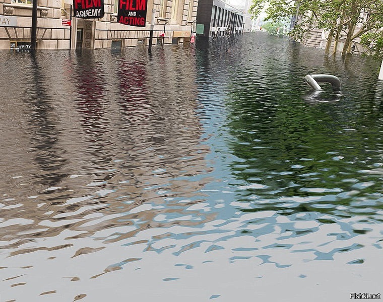 Климатологи показали, как будут затоплены крупные города через 100 лет