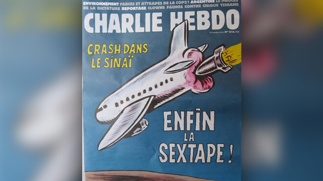 Charlie Hebdo опубликовал новую карикатуру на крушение А321