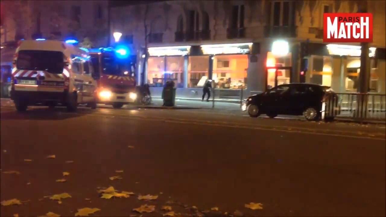 Видео перестрелки полиции с террористами в Париже