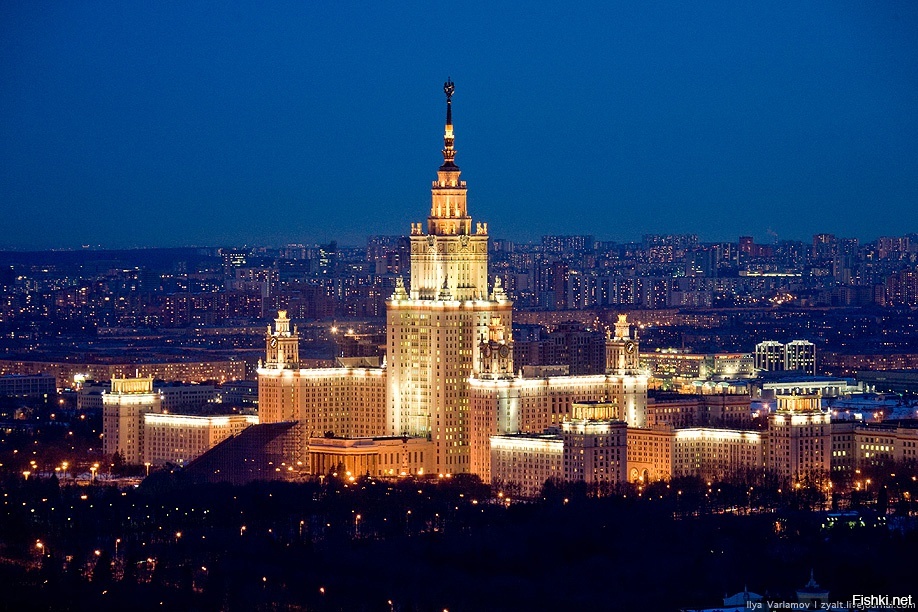 Ночная Москва, фото Ильи Варламова