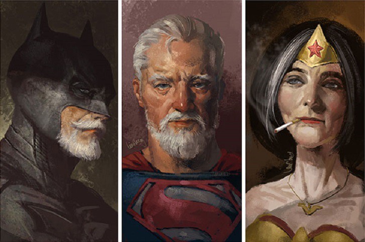 Как будут выглядеть супергерои, когда выйдут на пенсию