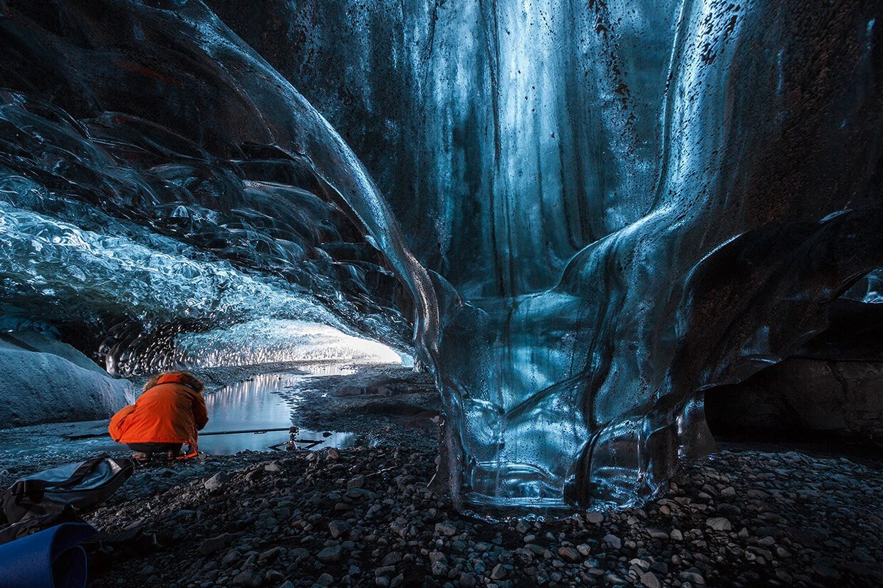 Ледяная ​пещера ​Ватнайокуль, нереальная красота