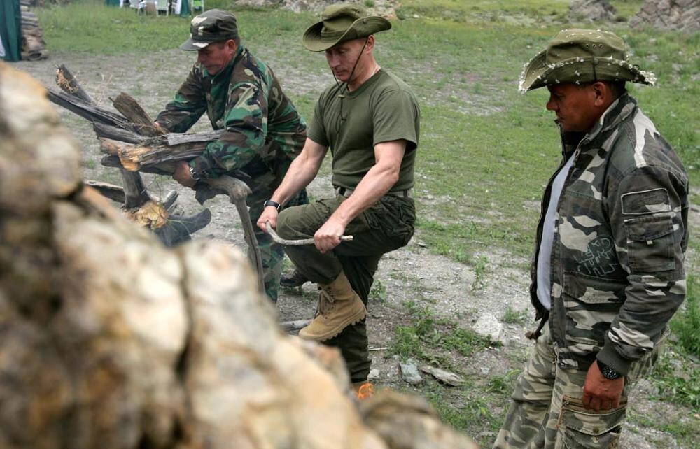 В.В. Путин на отдыхе