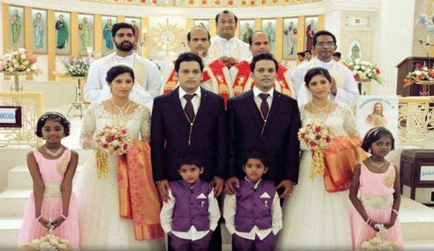 В Индии состоялась свадебная церемония, от которой рябит в глазах. 