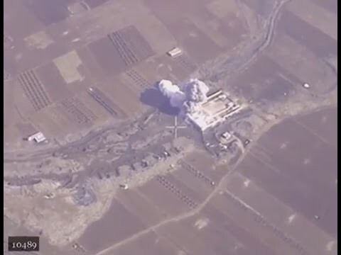 4 новых видео Минобороны из Сирии - удары ВКС по боевикам и бензовозам, активность беспилотников США
