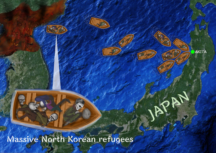 У берегов Японии обнаружен деревянный баркас с четырьмя погибшими
