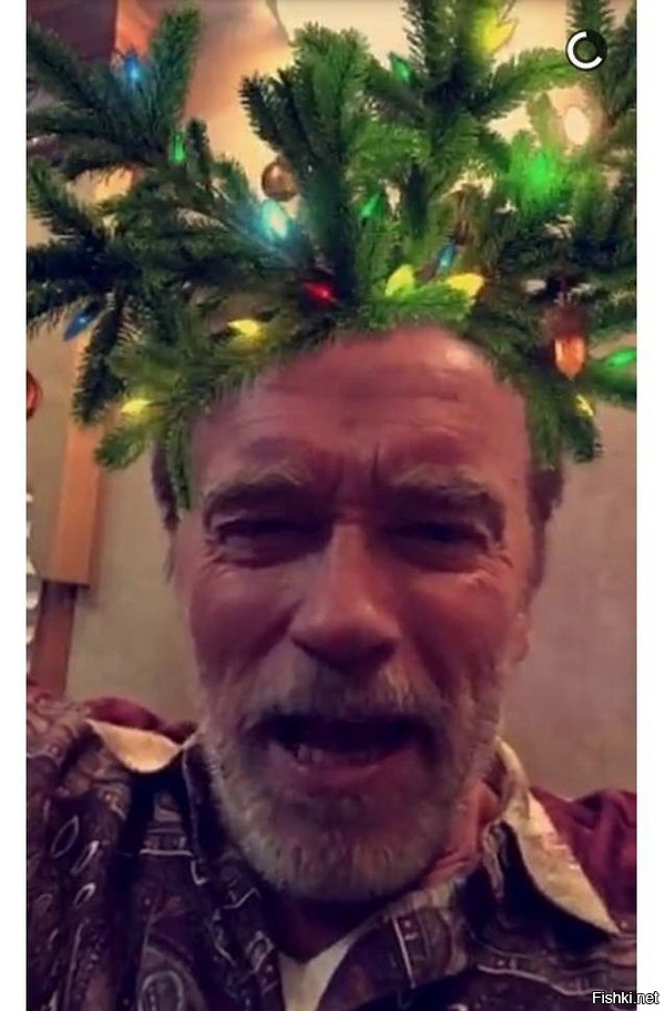 Железный Арни поздравляет