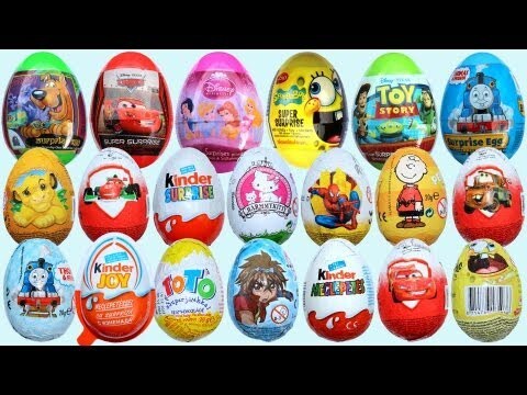 20 Шоколадных яиц с сюрпризами