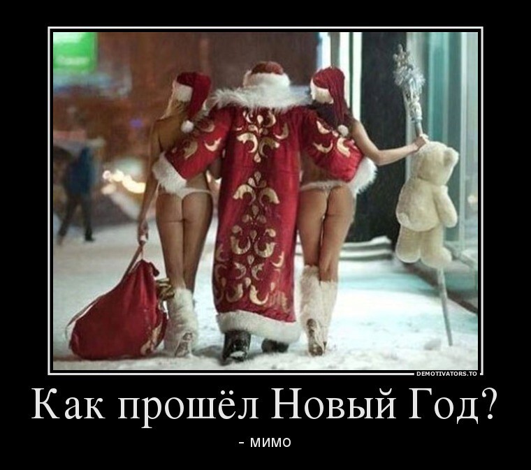 Демотиваторы новогодние