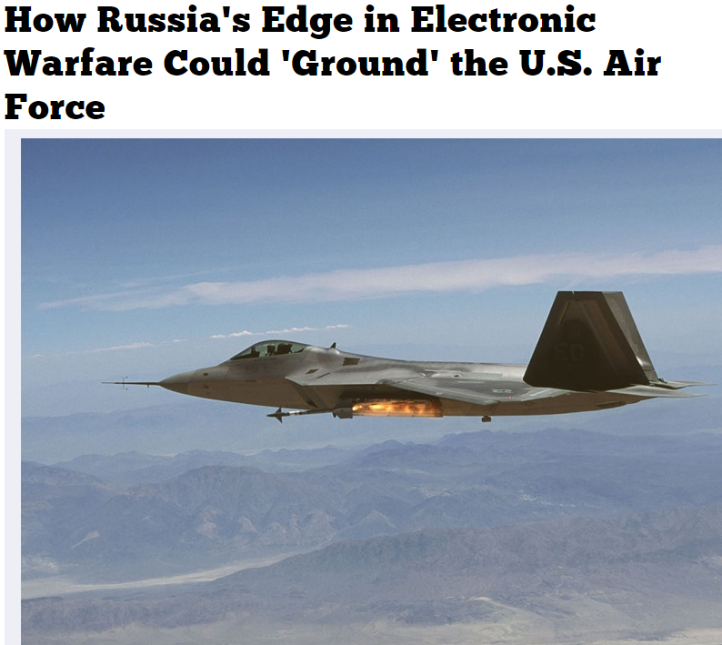 Российское превосходство в средствах РЭБ может «пригвоздить» ВВС США к земле