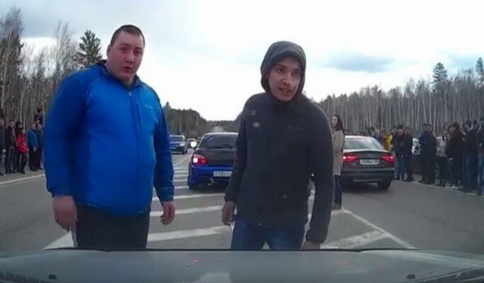 В Полицию доставлен участник нелегальных гонок, проводившихся на объездной дороге «Ангарск-Шелехов»