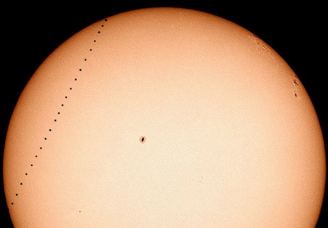 Прохождение Меркурия по диску Солнца 9 мая 2016 года