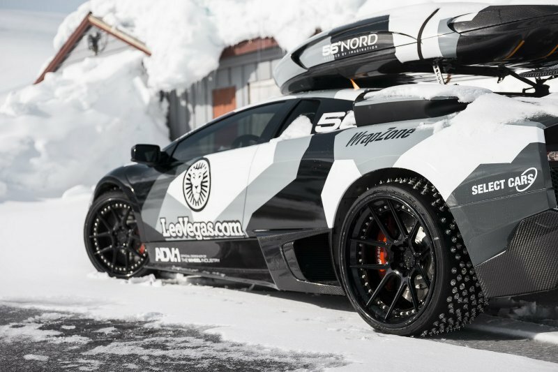 Джон Олcсон покорил норвежскую гору на Lamborghini Murcielago