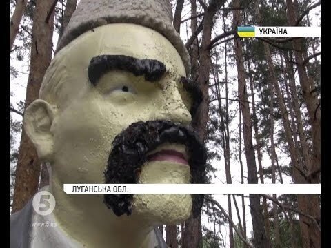 Видеохит: Украинские военные в Луганской области «превратили» Ленина в Шевченко