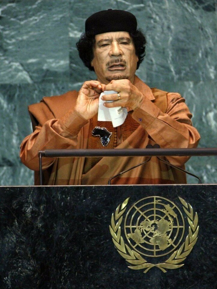 Почему Каддафи публично порвал устав ООН